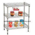 Mini rack de especiarias de metal cromado rack / cozinha (LD452560C3C)